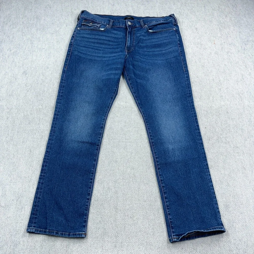 True Religion Ricky Jeans Mens 40x32 Flap Pocket Med Wash Faded Whiskered Y2K